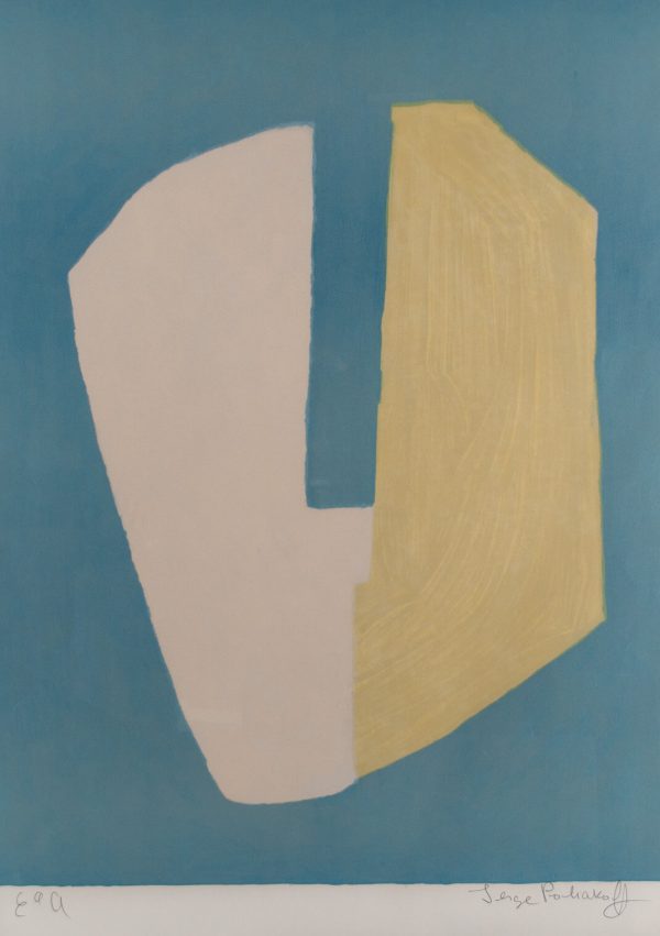 Serge Poliakoff Composition juane et bleue 707