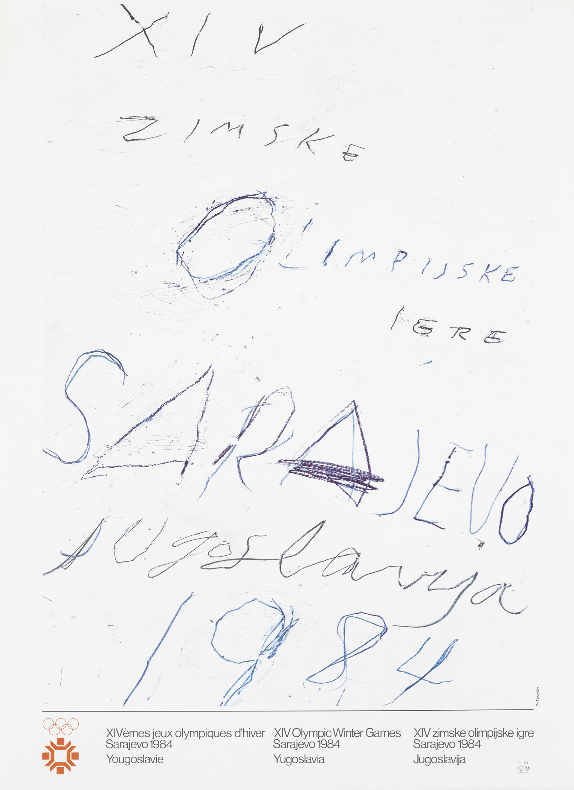 Original poster Sarajevo Cy Twombly 501