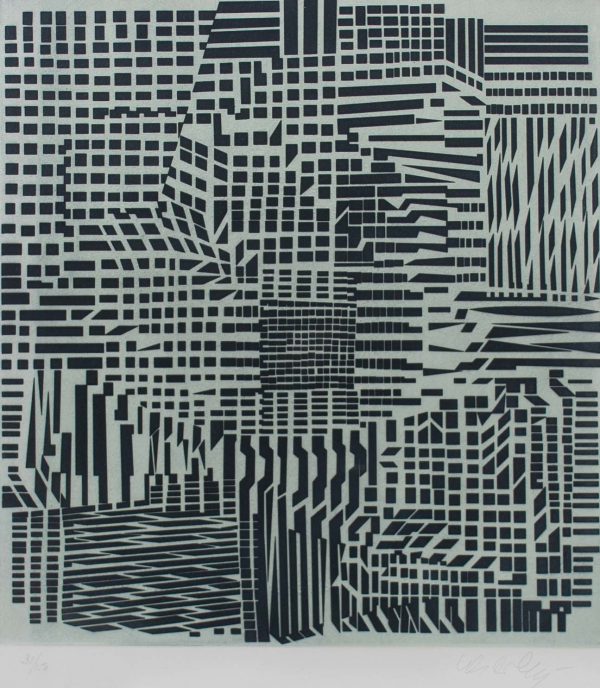 Victor Vasarely Hommage a Bach III 695