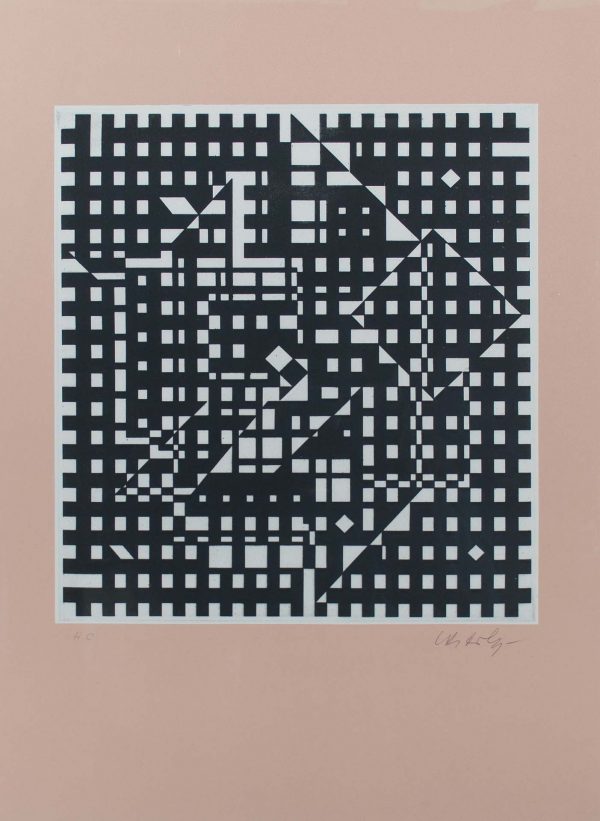 Victor Vasarely Hommage a Bach IV 696