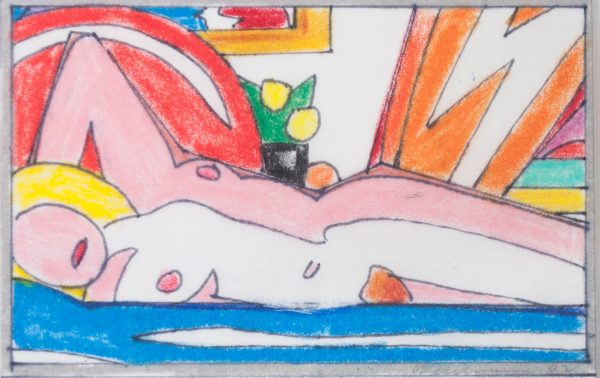 Tom Wesselmann Study for Sunset Nude with Abstract Painting (Lying on Side) 1703