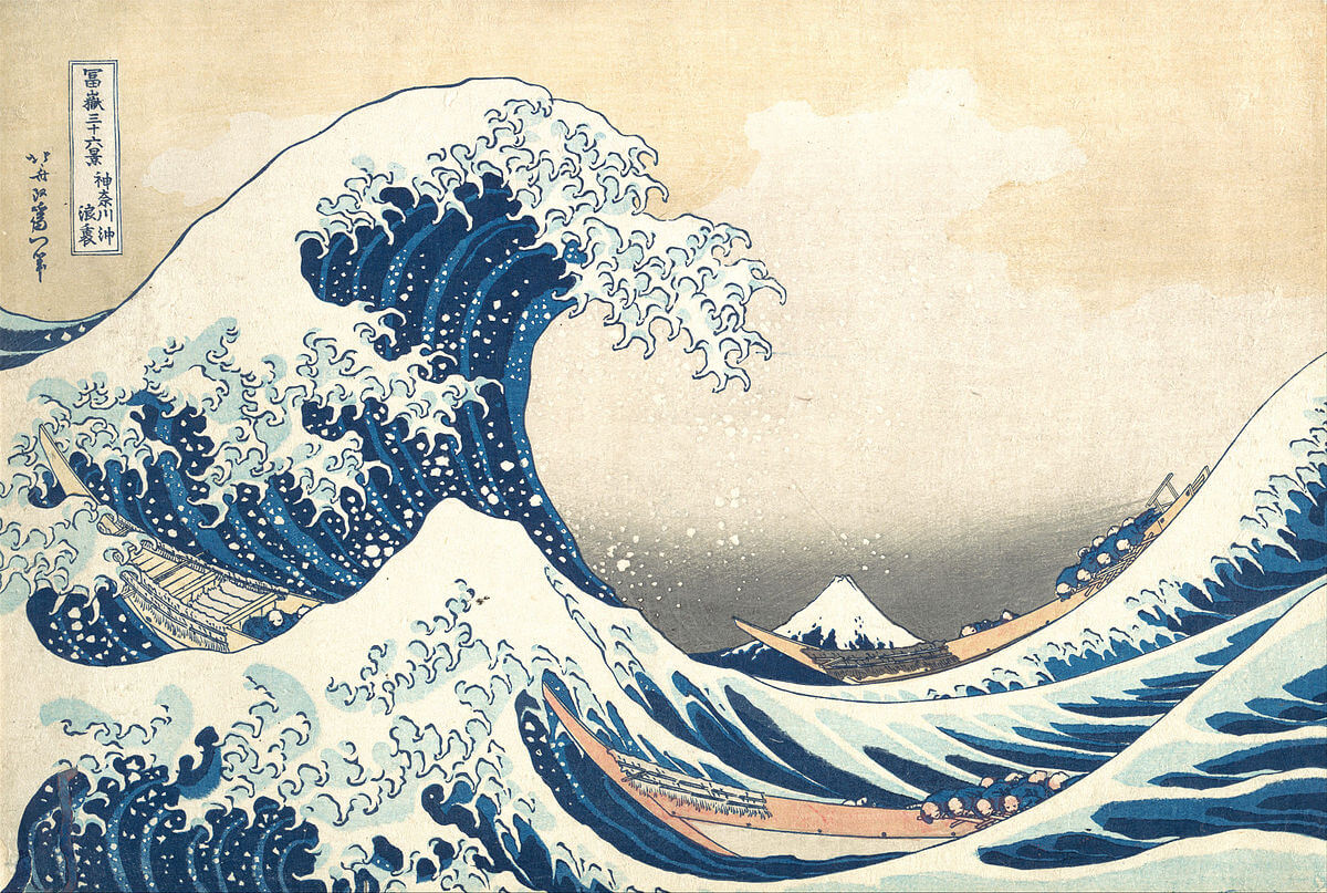 The Great Wave off Kanagawa - print by Hokusai